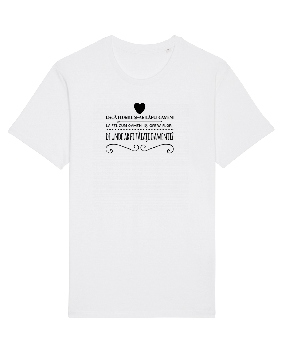 Tricou mânecă scurtă Unisex Rocker White