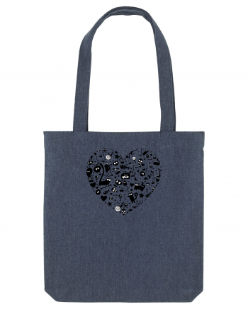 Halloween Hearts Midnight Blue