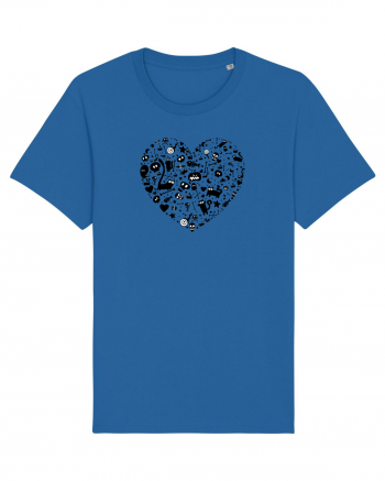 Halloween Hearts Royal Blue