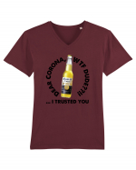 Corona Bere Tricou mânecă scurtă guler V Bărbat Presenter