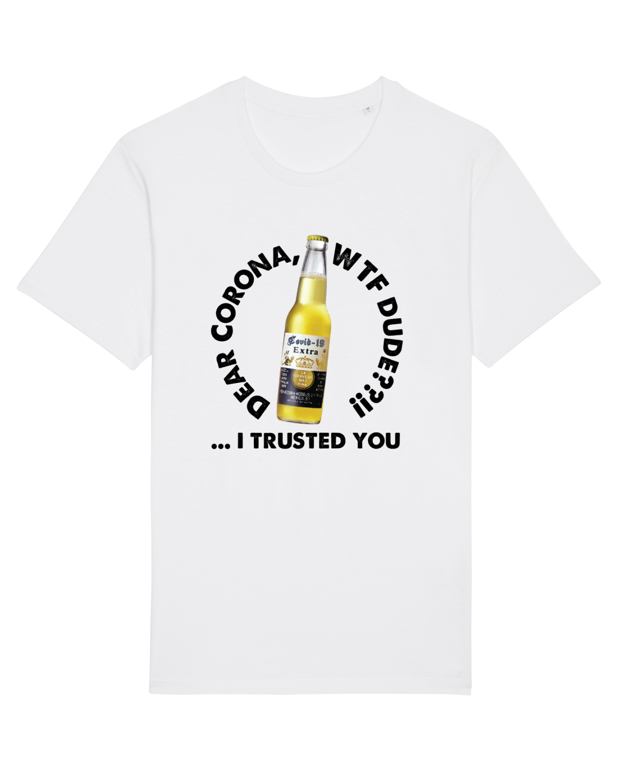 Tricou mânecă scurtă Unisex Rocker White