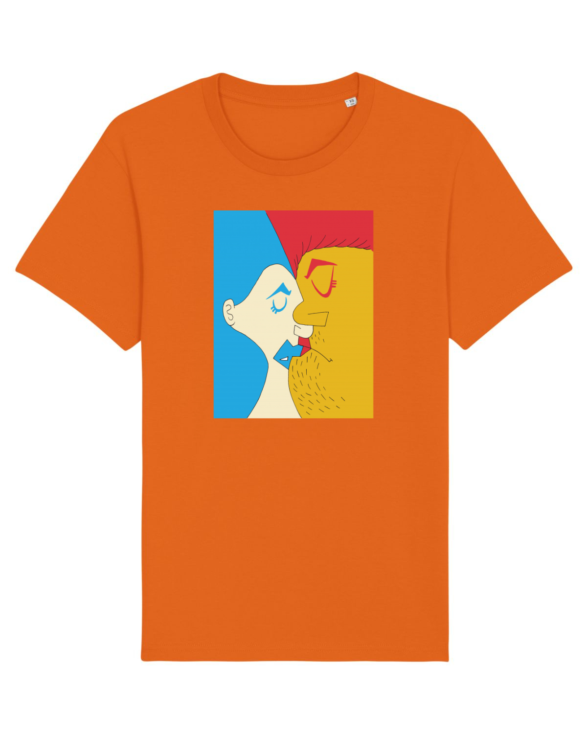Tricou mânecă scurtă Unisex Rocker Bright Orange