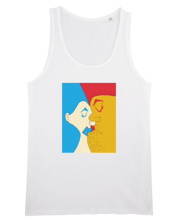 The kiss White