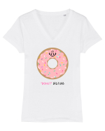 DONUT Disturb Tricou mânecă scurtă guler V Damă Evoker