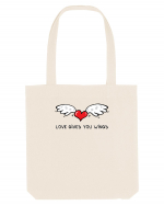 Love gives you wings Sacoșă textilă