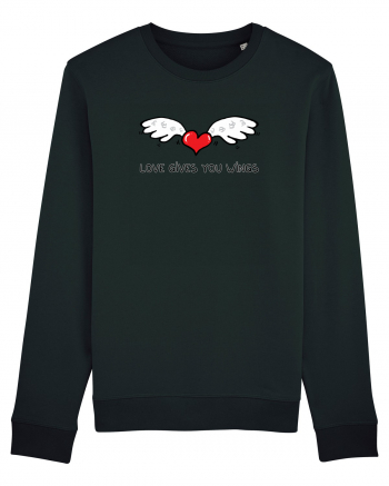 Love gives you wings Black