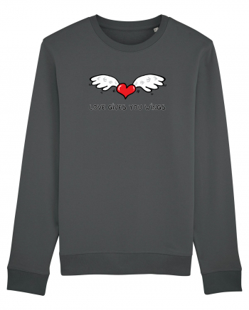 Love gives you wings Anthracite