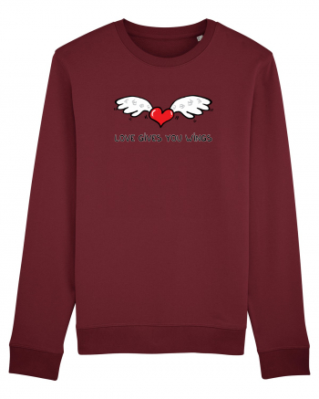 Love gives you wings Burgundy