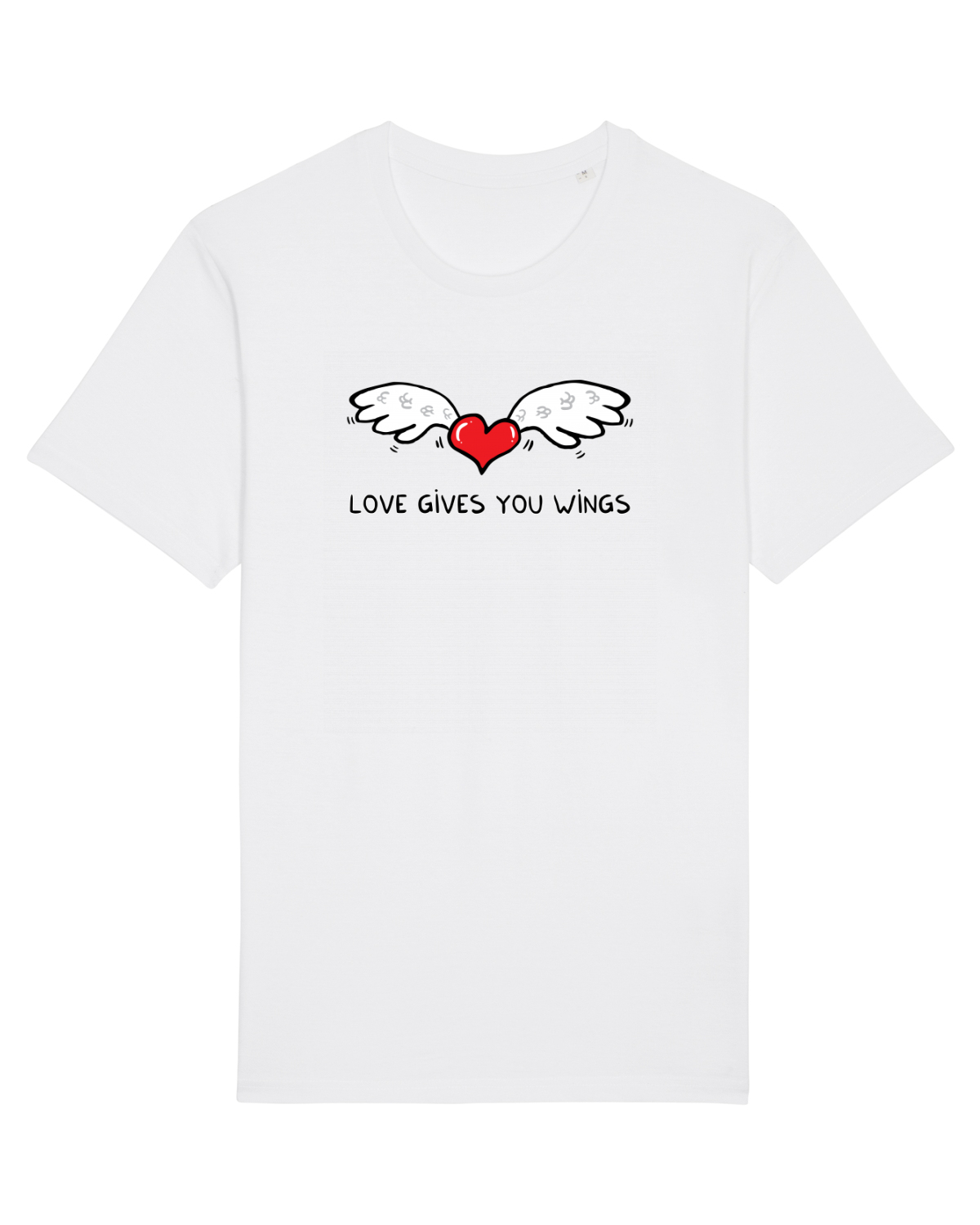 Tricou mânecă scurtă Unisex Rocker White