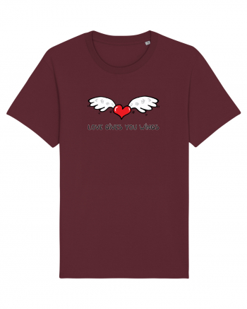 Love gives you wings Burgundy