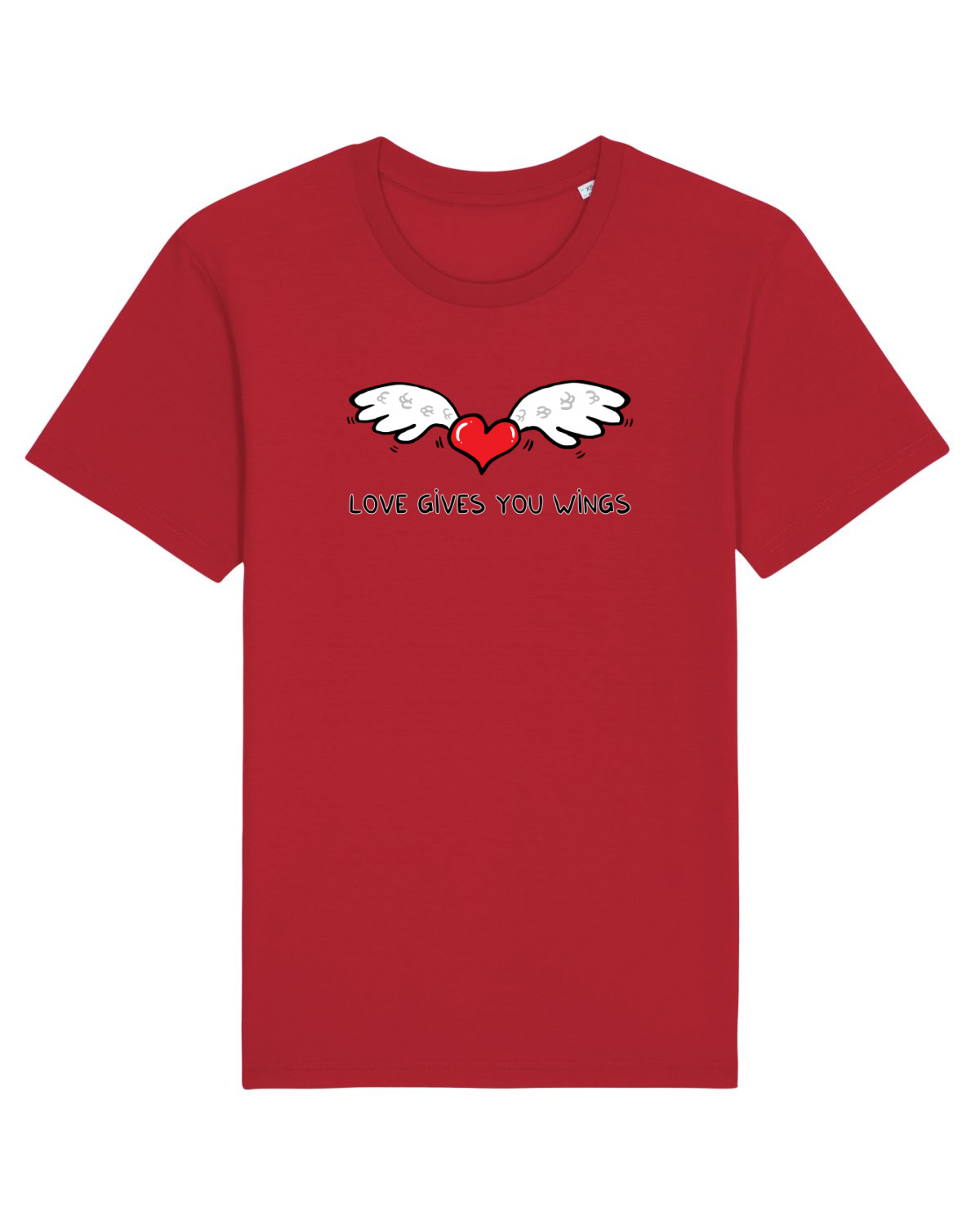 Tricou mânecă scurtă Unisex Rocker Red