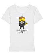 Feline Bureau of Investigation Tricou mânecă scurtă guler larg fitted Damă Expresser