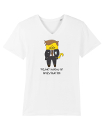 Feline Bureau of Investigation Tricou mânecă scurtă guler V Bărbat Presenter