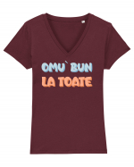 Omu` bun la toate Tricou mânecă scurtă guler V Damă Evoker