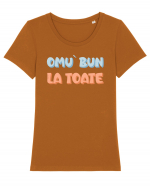 Omu` bun la toate Tricou mânecă scurtă guler larg fitted Damă Expresser