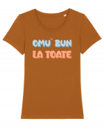 Omu` bun la toate Tricou mânecă scurtă guler larg fitted Damă Expresser