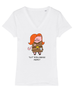 CAT Intelligence Agency Tricou mânecă scurtă guler V Damă Evoker