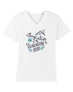 Staycation 2020 Tricou mânecă scurtă guler V Bărbat Presenter