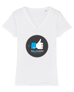 I like Halloween (with you) Tricou mânecă scurtă guler V Damă Evoker