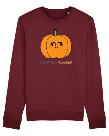 I love you, PUMPKIN Burgundy