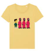 Squid Game 456 Tricou mânecă scurtă guler larg fitted Damă Expresser