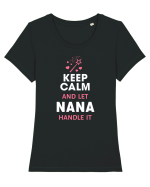 Let Nana handle it Tricou mânecă scurtă guler larg fitted Damă Expresser