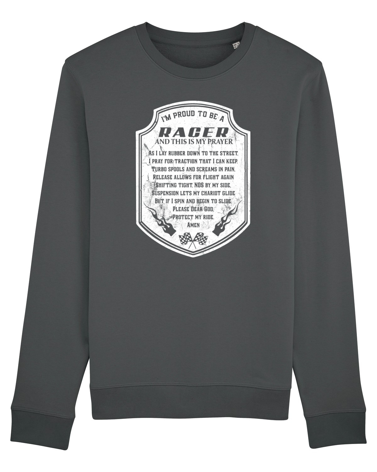 Bluză mânecă lungă Unisex Rise Anthracite