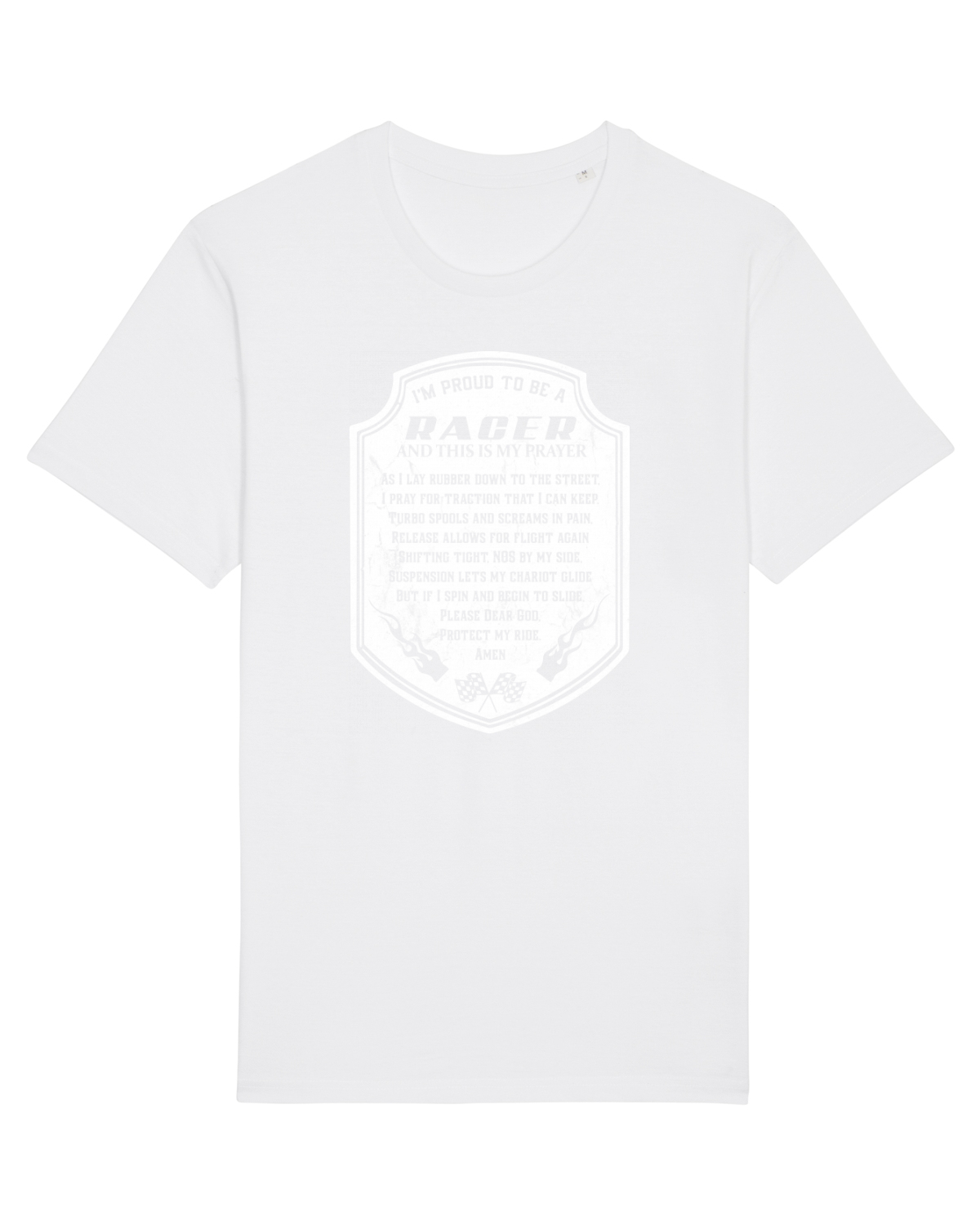 Tricou mânecă scurtă Unisex Rocker White