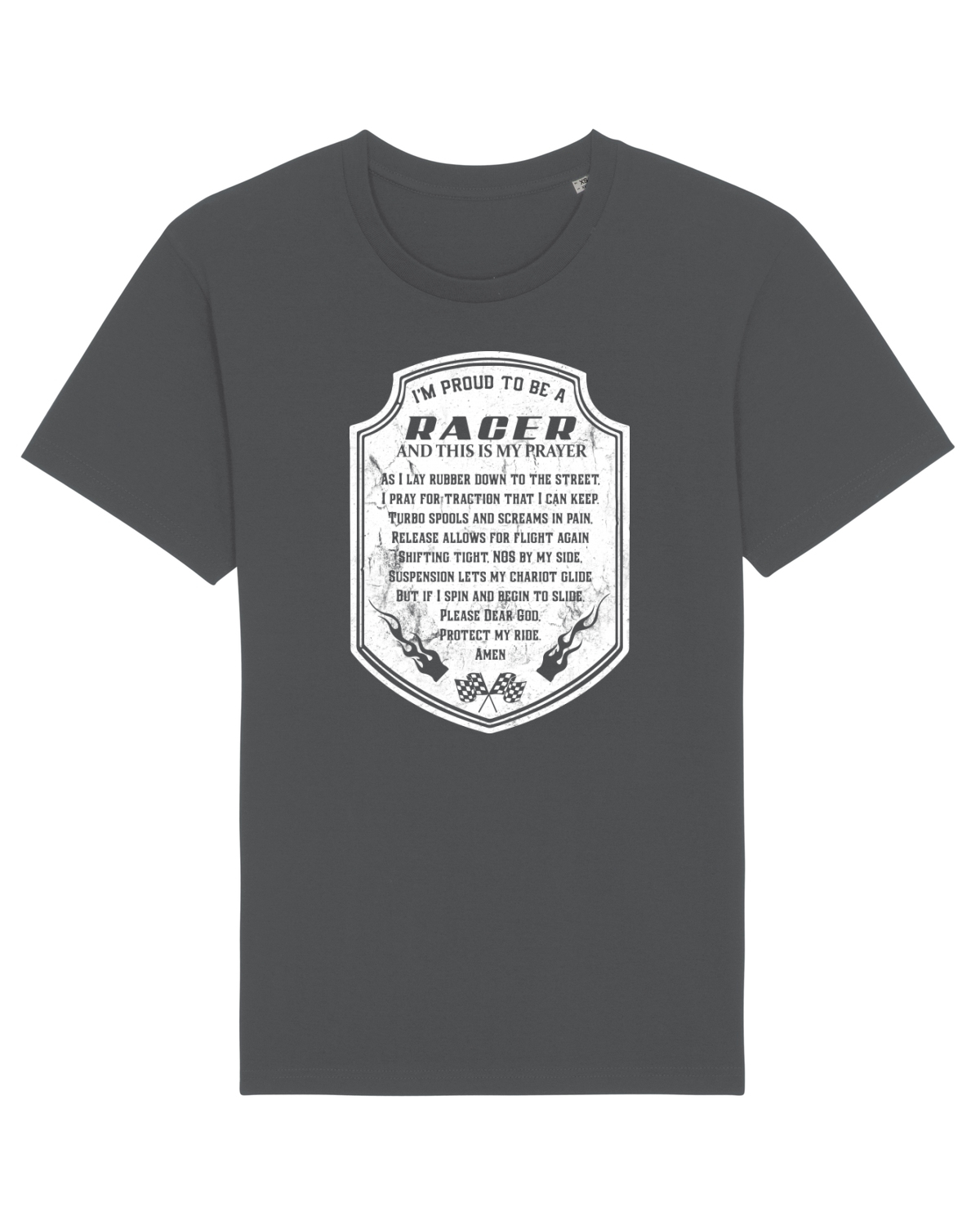 Tricou mânecă scurtă Unisex Rocker Anthracite