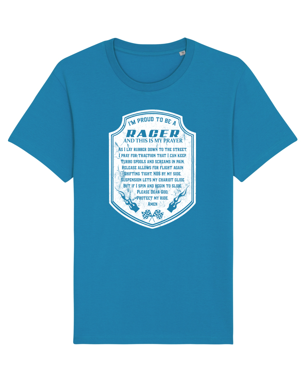 Tricou mânecă scurtă Unisex Rocker Azur