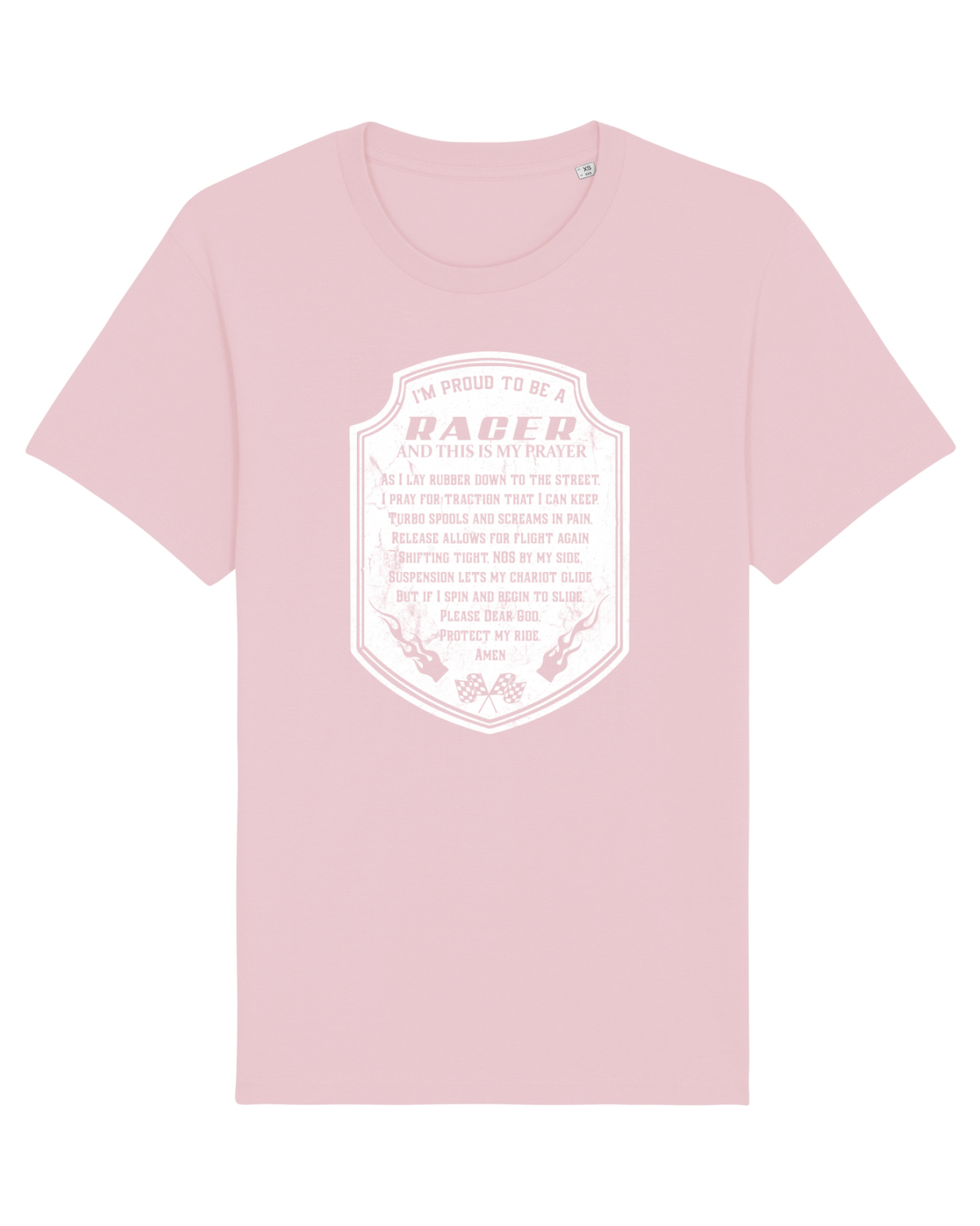 Tricou mânecă scurtă Unisex Rocker Cotton Pink