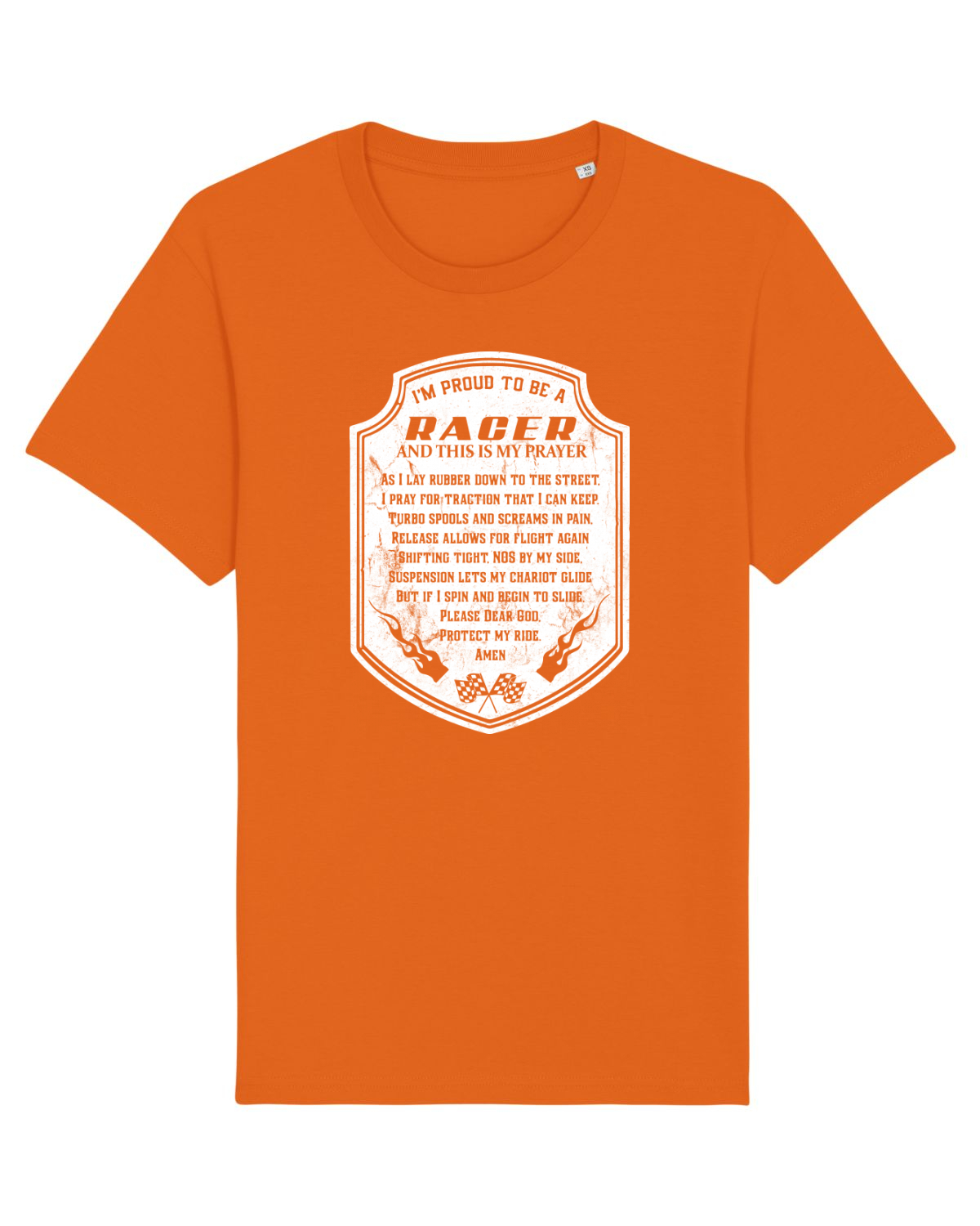 Tricou mânecă scurtă Unisex Rocker Bright Orange