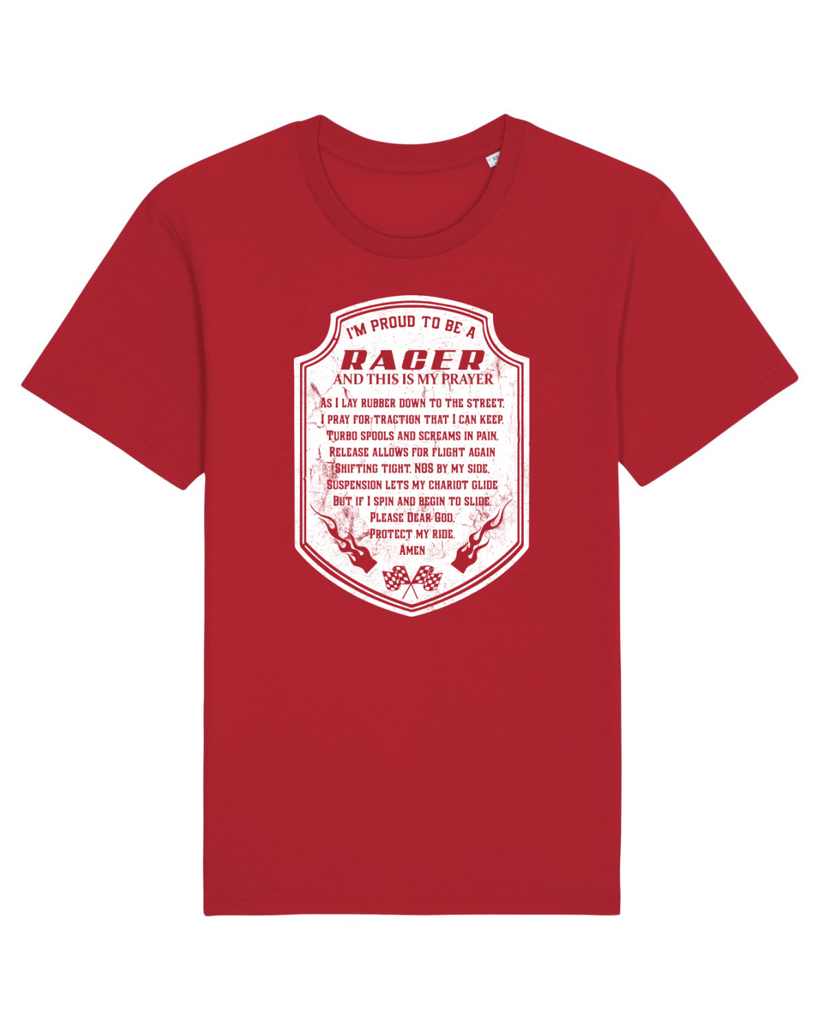 Tricou mânecă scurtă Unisex Rocker Red