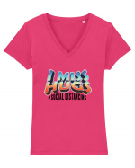 I miss hugs Tricou mânecă scurtă guler V Damă Evoker