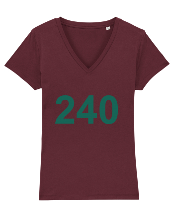 Player 240 Squid Game Burgundy