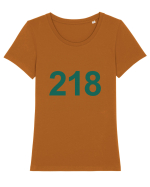 Player 218 Squid Game Tricou mânecă scurtă guler larg fitted Damă Expresser