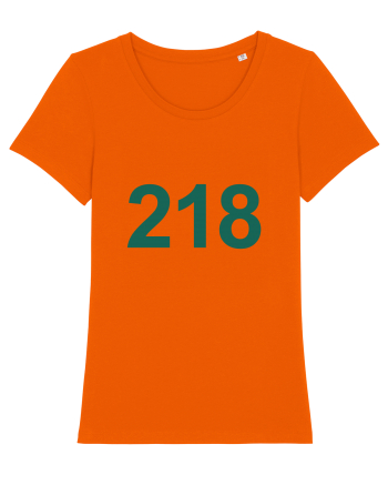 Player 218 Squid Game Bright Orange