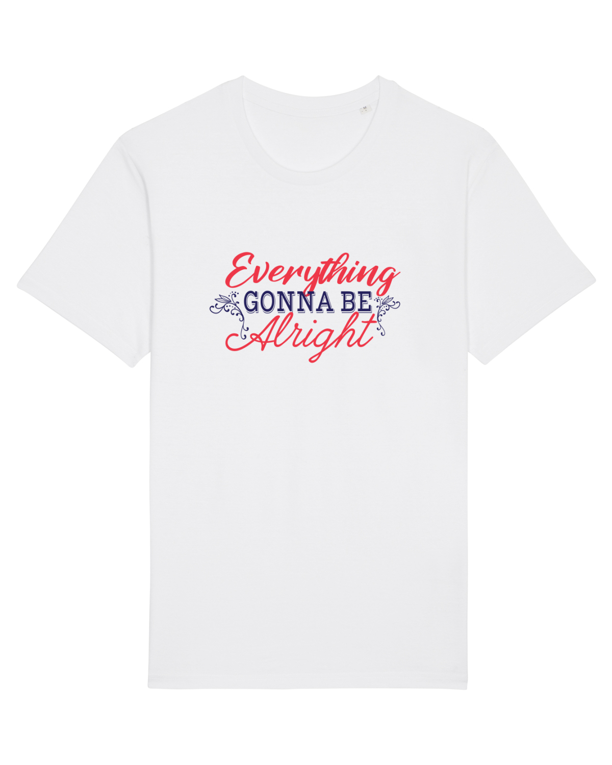 Tricou mânecă scurtă Unisex Rocker White