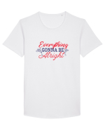 Everything gonna be alright Tricou mânecă scurtă guler larg Bărbat Skater