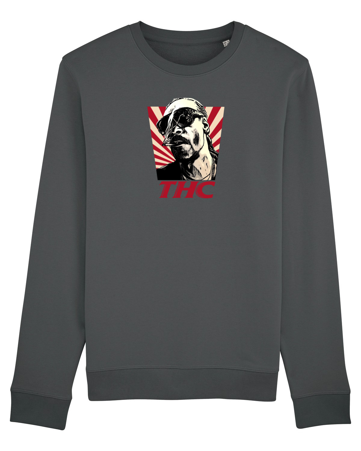 Bluză mânecă lungă Unisex Rise Anthracite