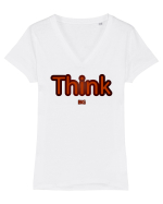 Think BIG  Tricou mânecă scurtă guler V Damă Evoker
