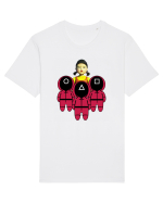 Papusa cu gardienii Jocul Calamarului Tricou mânecă scurtă Unisex Rocker