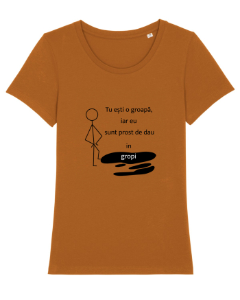 Tu ești o groapa, iar eu sunt prost de dau in gropi  Roasted Orange