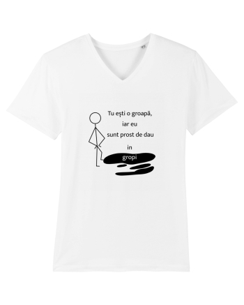 Tu ești o groapa, iar eu sunt prost de dau in gropi  White