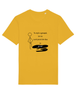 Tu ești o groapa, iar eu sunt prost de dau in gropi  Tricou mânecă scurtă Unisex Rocker