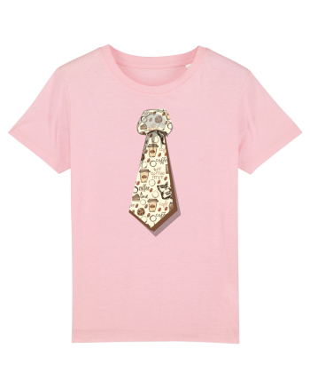 Cravata model cafea Cotton Pink