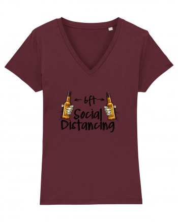 Social Distance Beer Burgundy