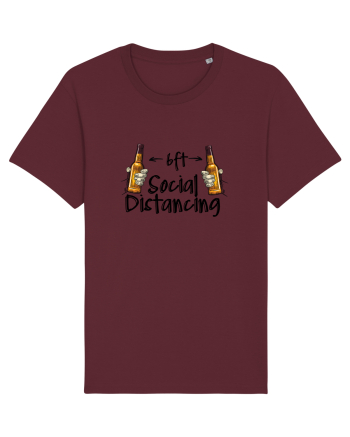 Social Distance Beer Burgundy