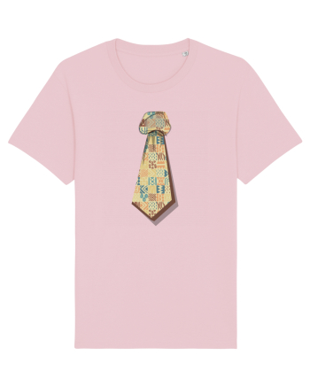Cravata hieroglife Cotton Pink