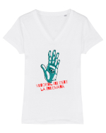 Viitorul iti este la indemana Tricou mânecă scurtă guler V Damă Evoker
